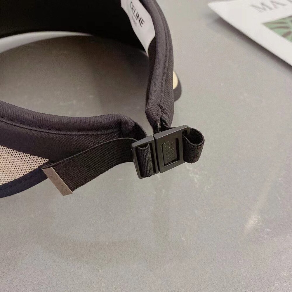 Celine Triomphe Bow Beige Sun Visor - Picture 8 of 8